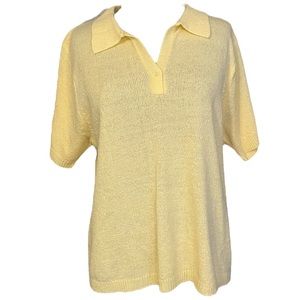 Vintage French Terry Collared Top